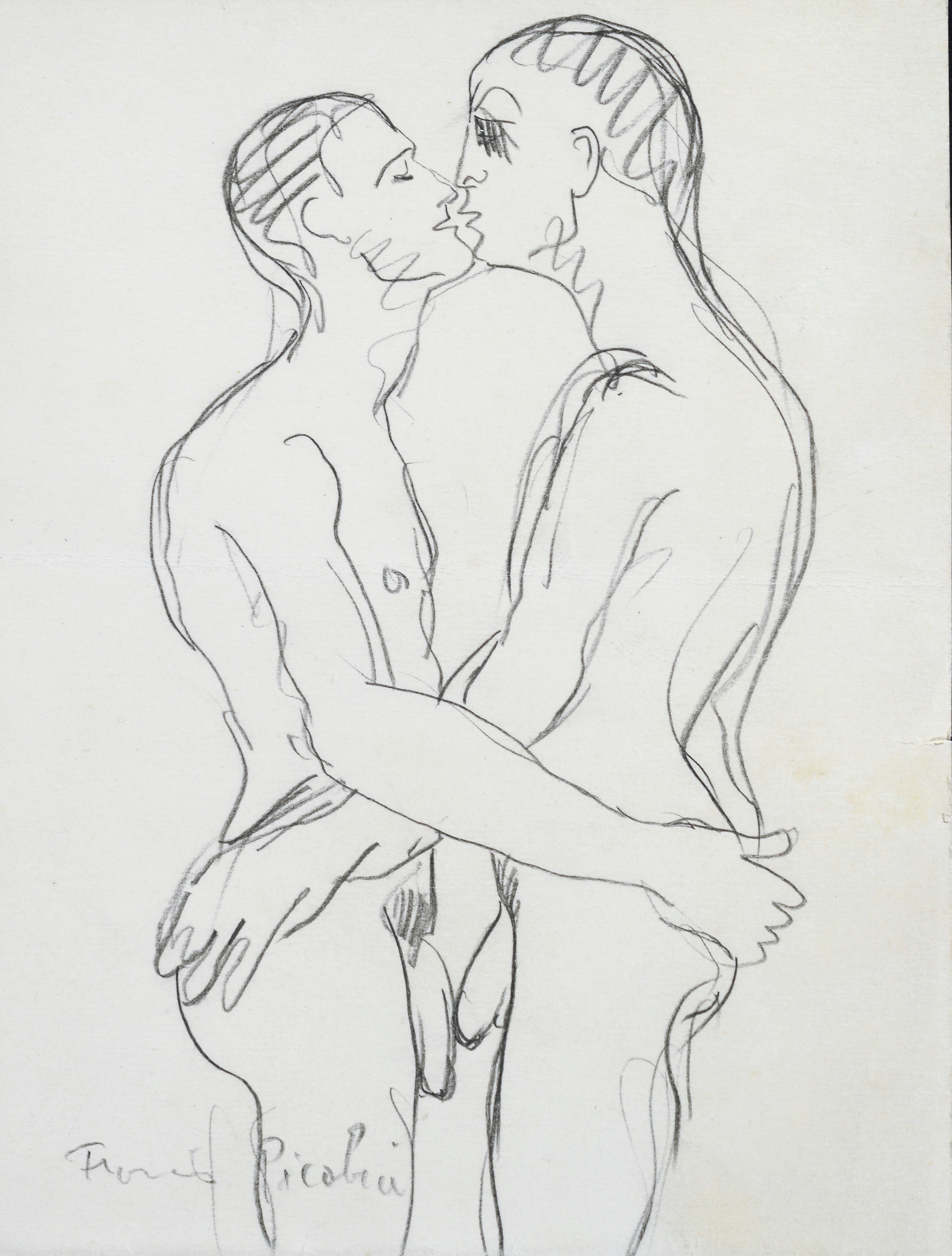 Sans titre (deux hommes nus)